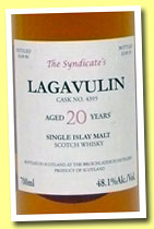 Lagavulin 20 yo 1990/2012 (48.1%, The Syndicate, cask #4395, 261 bottles)